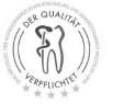 Logos 'Der Qualität verpflichtet' und 'Verbund implantologischer Praxen'